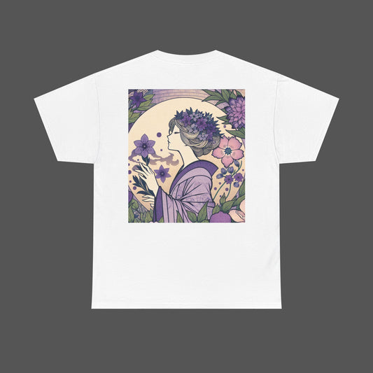 Elegant Floral Women’s Tee, Vintage Style T-Shirt, Garden Inspired Apparel, Spring Fashion Top, Nature Lover Gift